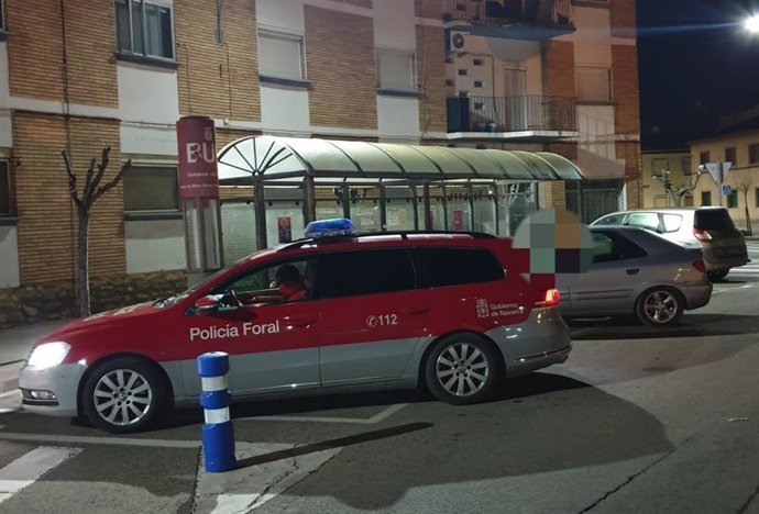 Vehículo de Policía Foral.