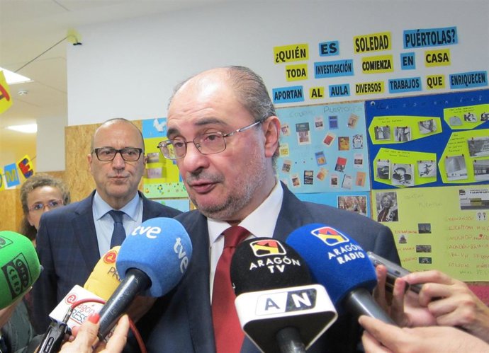 El presidente de Aragón, Javier Lambán.