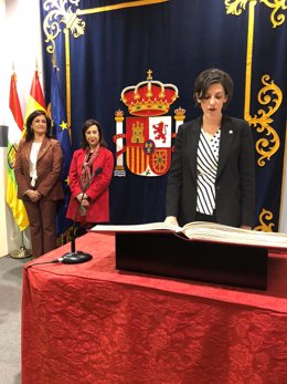 María Marrodán toma posesión como nueva delegada del Gobierno en presencia de la ministra de Defensa Margarita Robles y de la presidenta Concha Andreu