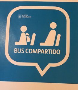 Logo de 'Bus compartido' de la Xunta