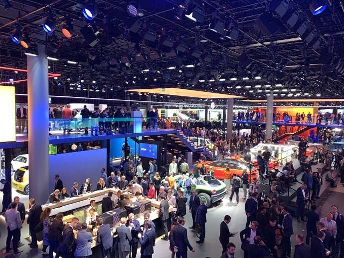 Pabellón del grupo Volkswagen en el Salón Internacional del Automóvil de Frankfurt 2019