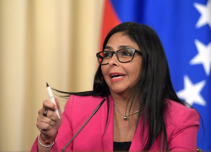 Venezuela.- Delcy Rodríguez muestra "todo su apoyo" a la mesa de diálogo entre e