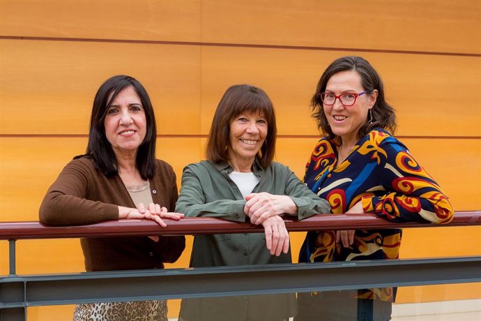 Autoras del estudio en la UR