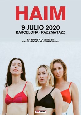 Haim actuará en Razzmatazz el 9 de julio con su nuevo disco