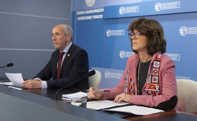 La consejera de Salud, nekane Murga, tras el Consejo de Gobierno