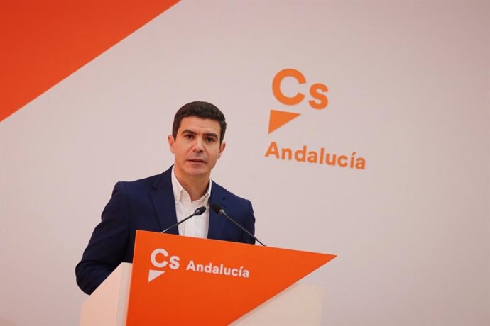 El portavoz parlamentario de Ciudadanos (Cs), Sergio Romero. Imagen de archivo.