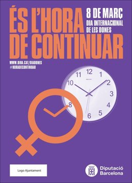 Cartell de la campanya de la Diputació de Barcelona 'És l'hora de continuar'