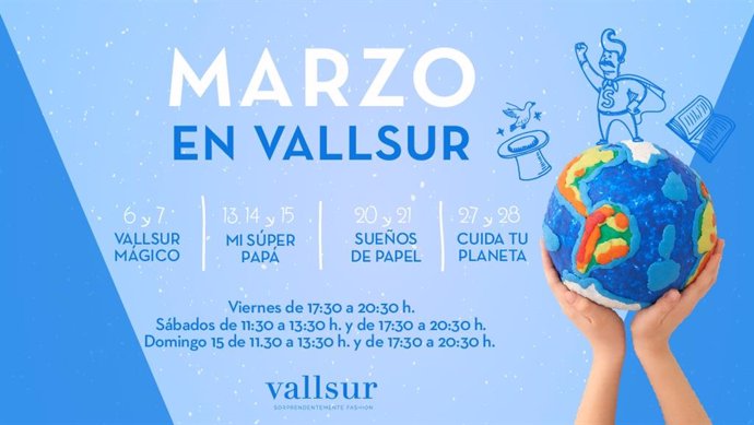 COMUNICADO: Vallsur organiza durante el mes de marzo talleres temáticos para los más pequeños
