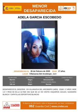 Desaparición de Adela García
