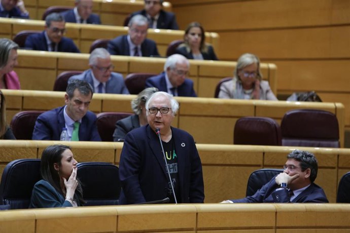 El ministro de Universidades, Manuel Castells, en el Senado