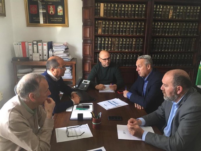 Ruiz Boix reunido con el alcalde de Villamartín