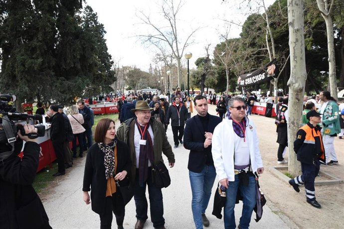 La vicealcaldesa de Zaragoza, Sara Fernández, en la Cincomarzada 2020.