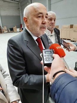 El delegado del gobierno en Galicia, Javier Losada, en una visita en Lugo.