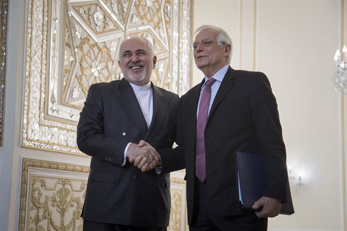 Mohamad Yavad Zarif y Josep Borrell