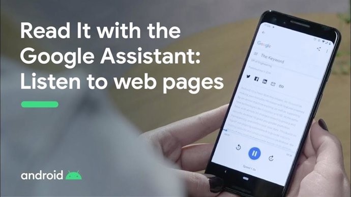 Read It, la nueva función del asistente de Google que lee en alto páginas web