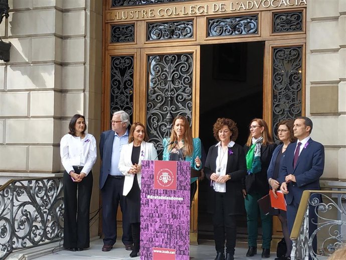 La decana del Icab, Maria Eugnia Gay, hace balance del Plan de Igualdad del colegio, el 5 de marzo de 2020.