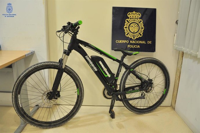Bicicleta eléctrica robada en Manacor, que ha sido recuperada por la Policía Nacional