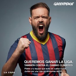 Greenpeace pide a LaLiga que obligue a los clubs a reducir los vuelos cortos cua