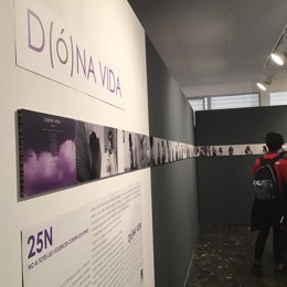 Exposición 'D(Ó)NA VIDA' sobre violencia de género, elaborada por alumnos del IES Nou Llevant.