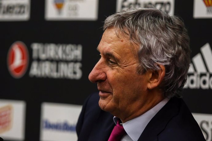 Svetislav Pesic head coach of FC Barcelona attend the press during Euroleague Turkish Airlines  Regular Season Round 23 match between. Valencia Basket and FC Barcelona  played at  Fuente de San Luis Pavilion. In Valencia, Espain. february 5, 2020.