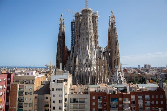 Presentación de las obras de la Sagrada Famiila en el Hotel Ayre de Barcelona el 19 de septiembre de 2019.