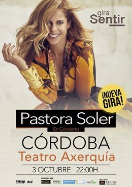 Cartel del concierto de Pastora Soler en Córdoba