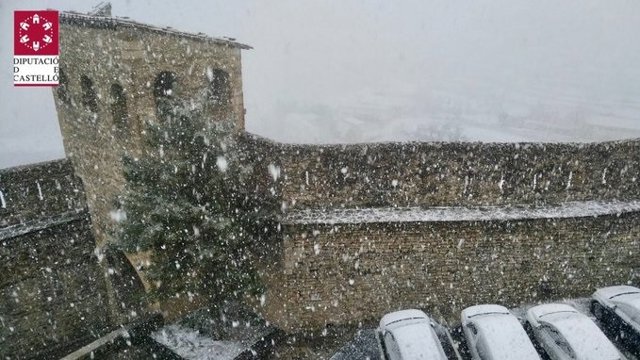La nieve vuelve a Morella