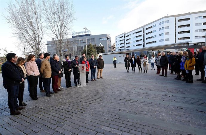 Lectura de un manifiesto con motivo del 8 de marzo en la Diputación de Granada
