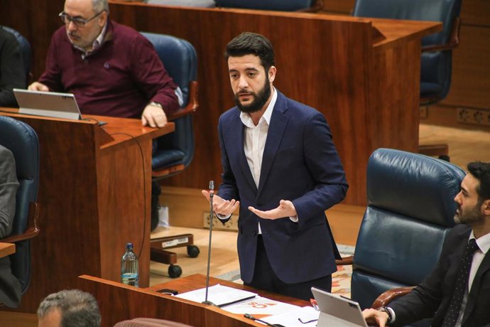 Foto recurso del portavoz de Ciudadanos en la Asamblea de Madrid, César Zafra.