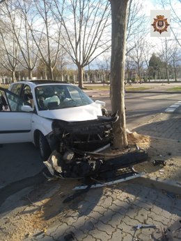 La Policía Local de Logroño detiene a un conductor por circular de forma temeraria, sin permiso y bajo efectos de drogas