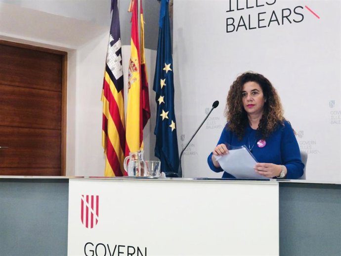 La portavoz del Govern, Pilar Costa, en rueda de prensa