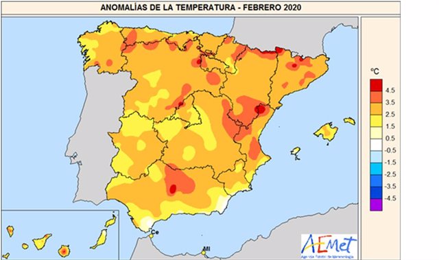 Febrero De 2020 Fue El Más Cálido Y Seco En España De Los últimos 55 Años Según Aemet 2938