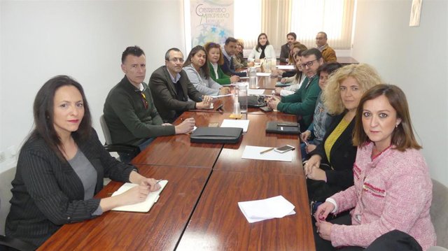 Teresa Romero (centro, al fondo), preside la Comisión de Turismo y Empleo de la FAMP.