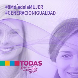 Cartel de la Junta de Andalucía por el 8M