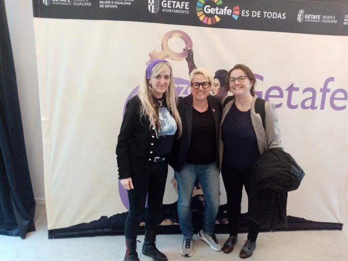 La regidora Sonia Vivas participa en una jornada en Getafe con motivo del 8M.