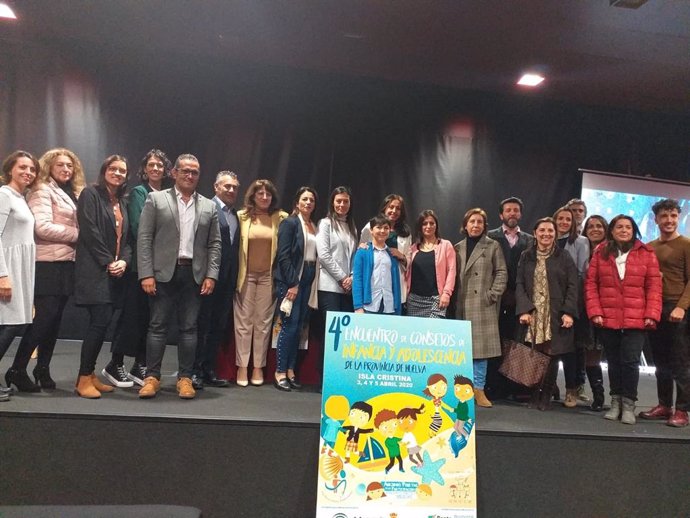 Imagen de la presentación del IV Encuentro de Consejos de Infancia y Adolescencia, que este año se celebrará en Isla Cristina