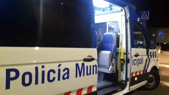 Furgoneta de atestados de la Policía Municipal de Valladolid.