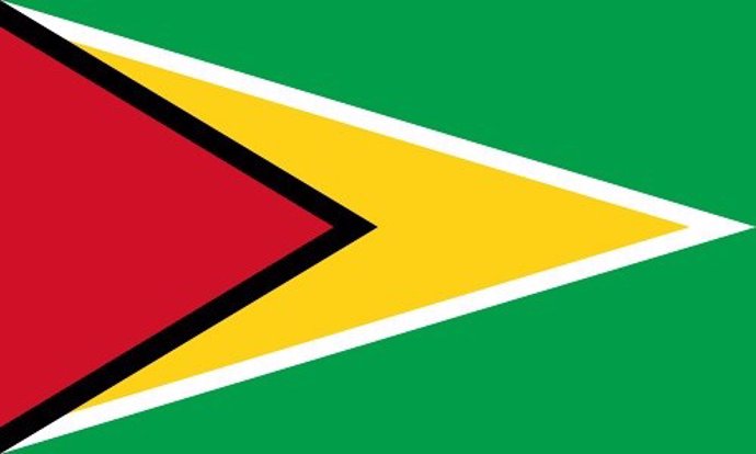 Imagen de la bandera de Guyana.
