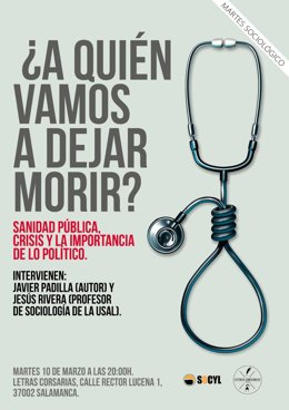 Cartel de la presentación que se celebra el martes 10 de marzo en Salamanca.