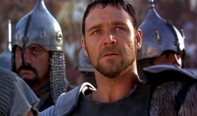 Russell Crowe en Gladiator