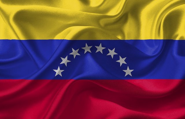 Imagen de la bandera de Venezuela. 