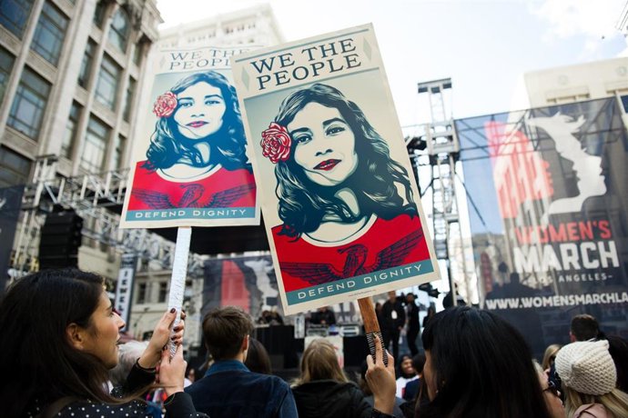 Marcha de mujeres en Los Angeles