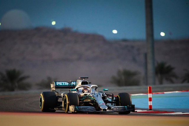 Lewis Hamilton en el Gran Premio de Baréin