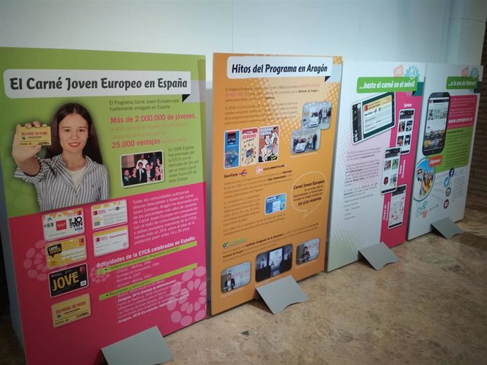 Exposición 30 años del Carné Joven Europeo de Aragón