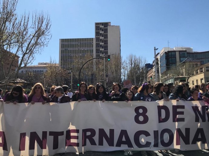 Manifestación 8M en Jaén.