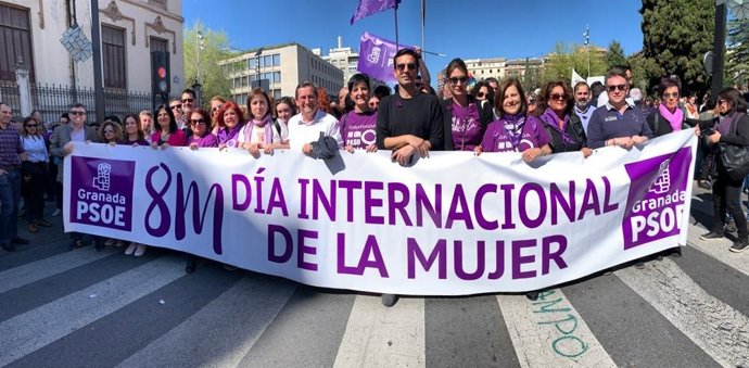 PSOE en la manifestación del 8M