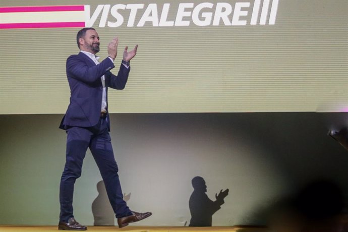 El president de Vox, Santiago Abascal, a Vistalegre