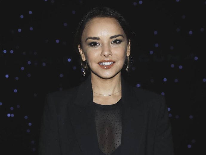 Chenoa en el desfile de Hannibal Laguna en la Mercedes-Benz Fashion Week Madrid