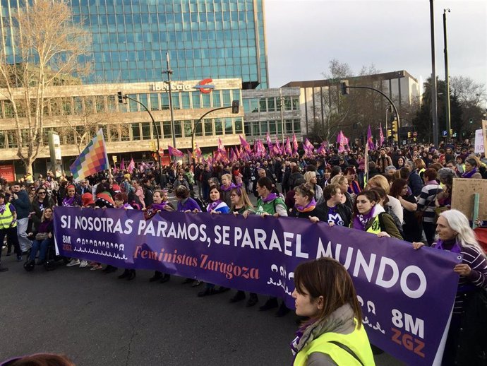 Manifestación 8-M en Zaragoza