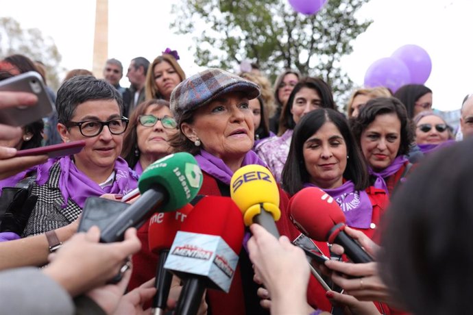 Carmen Calvo critica los abucheos a Ciudadanos en la manifestación del 8M: "No m